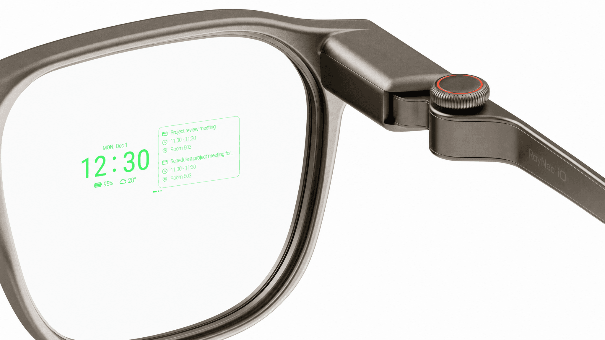 RayNeo iO Glasses: Inteligentne okulary AI bez kamery, z naciskiem na nakładki tekstowe