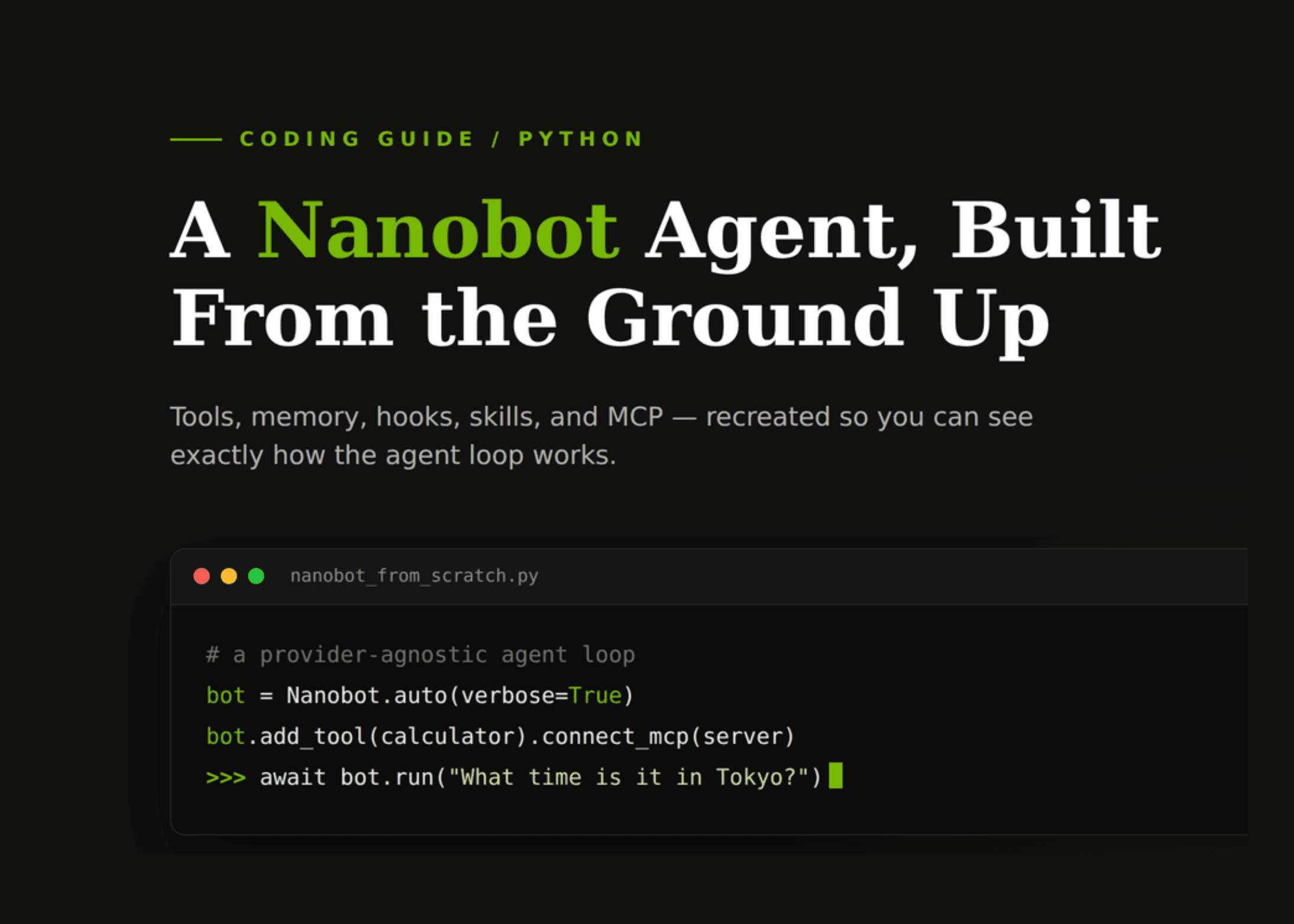 Jak zbudować agenta AI w stylu Nanobota w Google Colab z wywoływaniem narzędzi i pamięcią sesji