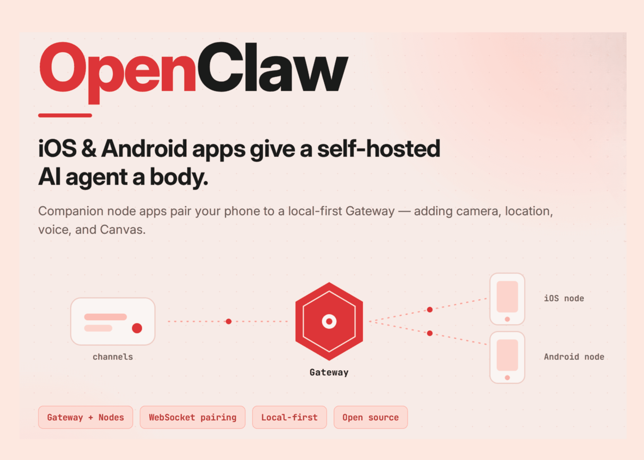 OpenClaw udostępnia aplikacje mobilne dla iOS i Androida, łączące telefony z samodzielnym agentem AI