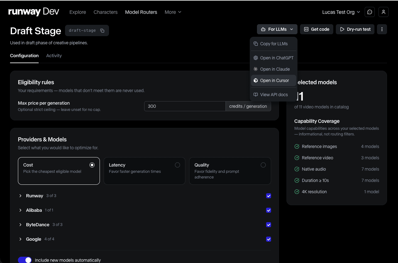 Runway wprowadza router modeli AI, stając się infrastrukturą dla mediów generatywnych