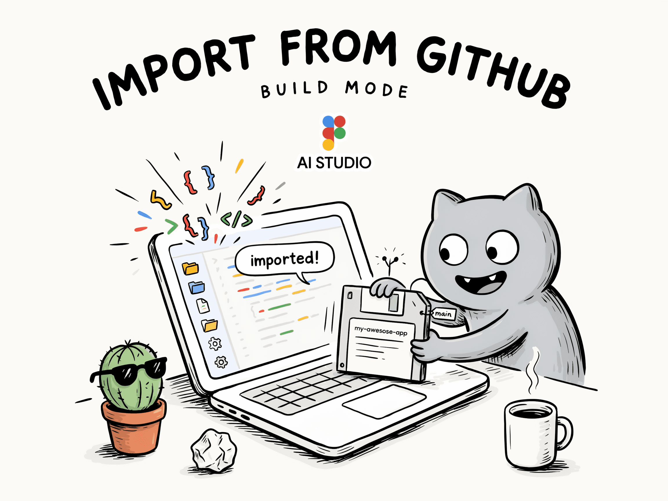 Google AI Studio wprowadza import projektów z GitHub do trybu Build