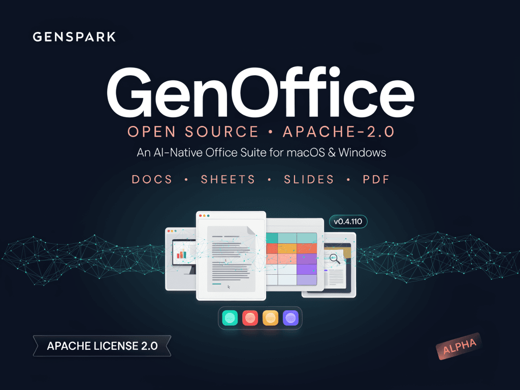 Genspark udostępnia GenOffice jako otwarte oprogramowanie: darmowy pakiet biurowy AI dla macOS i Windows